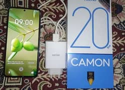 Tecno Camon 20 pro Black with box and charger