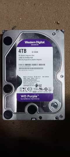 WD Purple 4TB Surveillance Hard Disk Drive