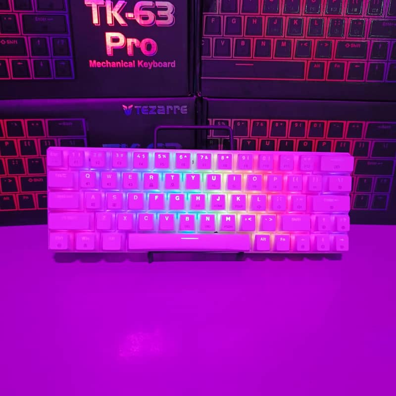 TK 63 Pro Mechanical Wireless RGB Gaming Bluetooth/Wired Keyboard 2