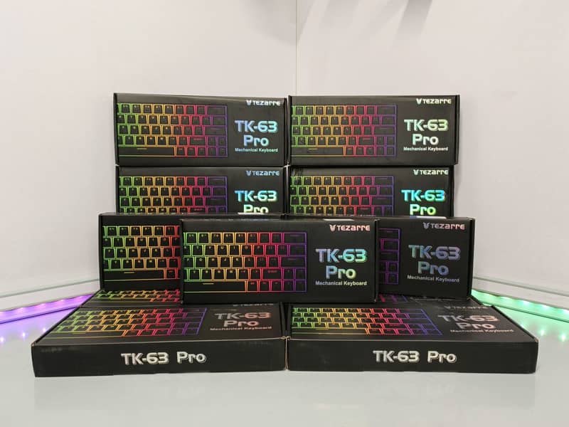 TK 63 Pro Mechanical Wireless RGB Gaming Bluetooth/Wired Keyboard 3