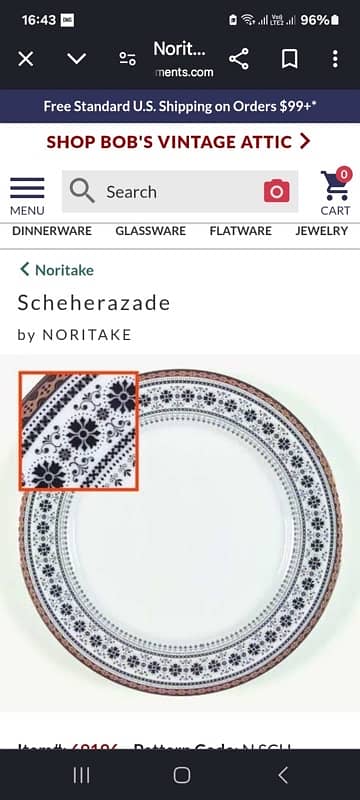 Noritake Scheherezade Dinner Set 6