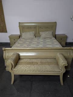 Bed set with sofa , cupboard and dressing table