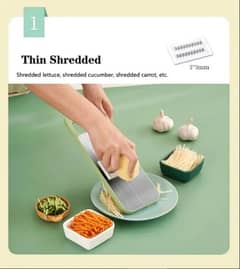 5 In 1 Stainless Steel Vegetable Slicer Cutter