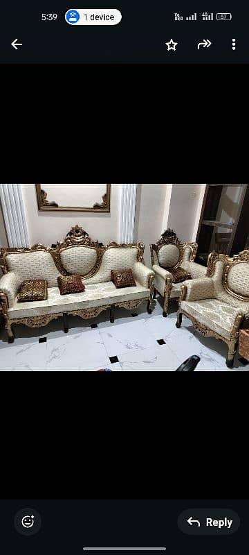 chinioti sofa set plus 2 dewaan 0