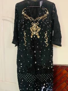 Black shirt by Agha noor