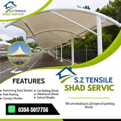 New car parking shades - Tensile fabric - Canopy - Rolling shed -Porch