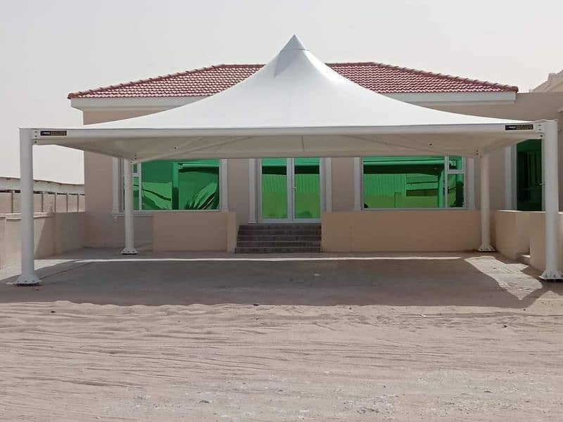 New car parking shades - Tensile fabric - Canopy - Rolling shed -Porch 3