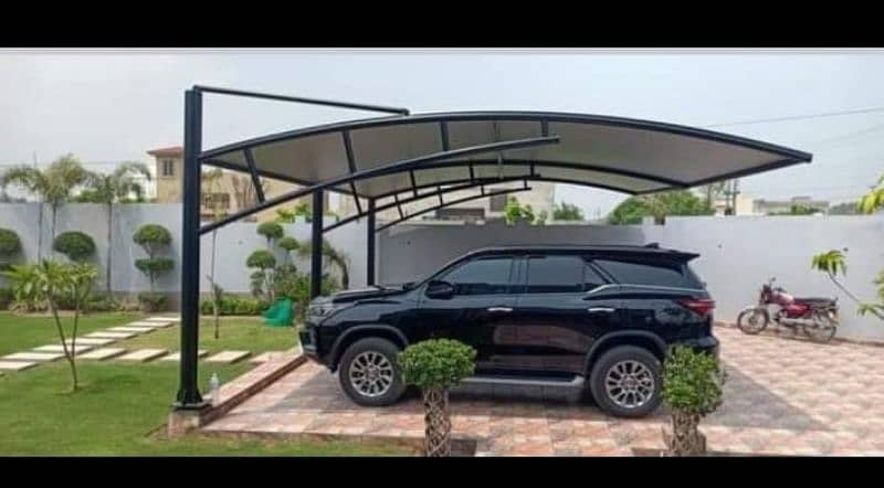 New car parking shades - Tensile fabric - Canopy - Rolling shed -Porch 15