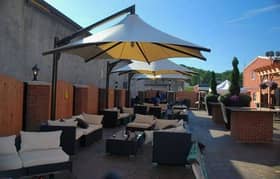 Cafe shades, Motorized shades, Cafe roofing, Car park, Hyper tensile