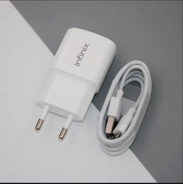 Tecno + Infinix Fast Charger With Fast Charging Cable of 33 watt Power 7