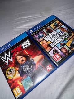 Ps4 / Gta 5 / wwe 2k19 / grand theft auto 5 / games