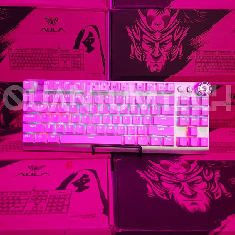 AULA F3001 Mechanical RGB Gaming Wireless Bluetooth Wired Keyboard 1