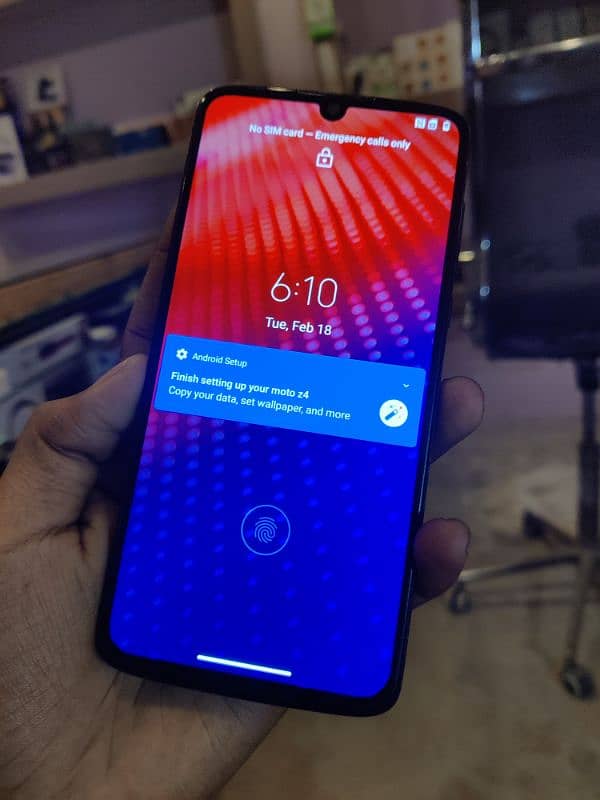 Moto Z4 4/128 Official PTA Indisply Finger 1