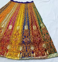 mehndi bridal lehenga