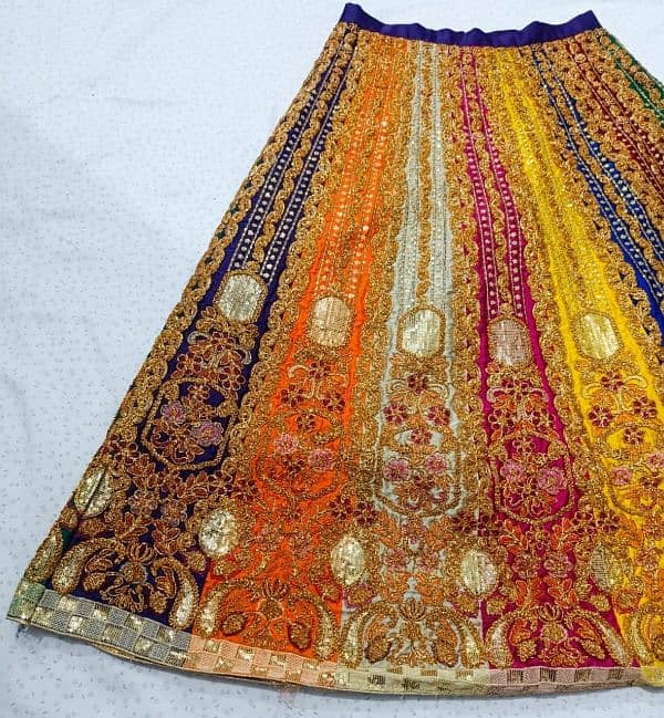 mehndi bridal lehenga 1