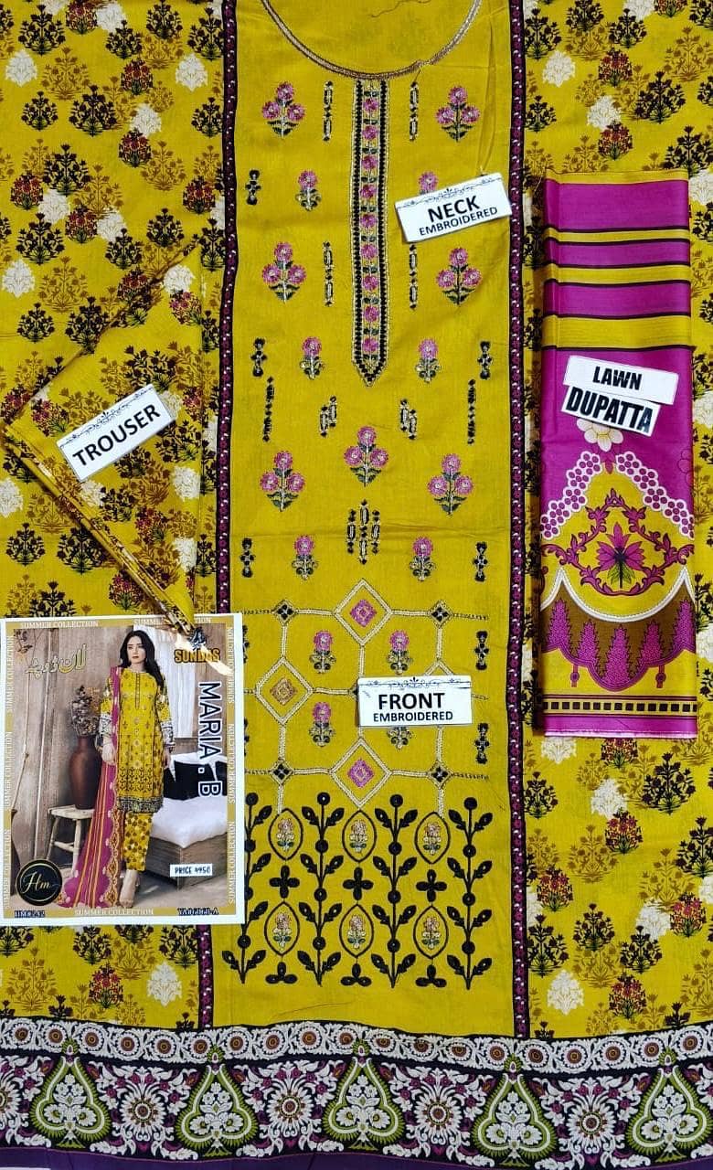 sundas lawn /unstiched dresses 4