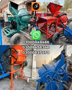 concert mixer machine, mixture machine, lift machine , compactor plate