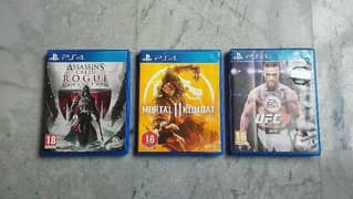 Mortal kombat 11    ,     UFC 3      ,   Assassin's creed rouge