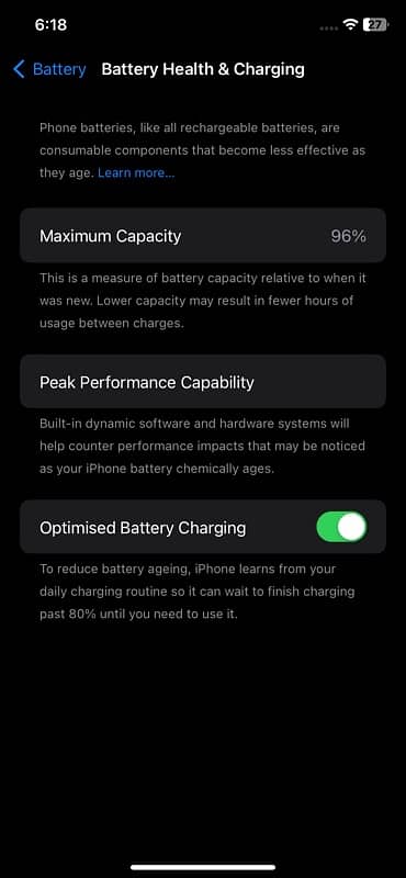 iphone 11 battery 96 7