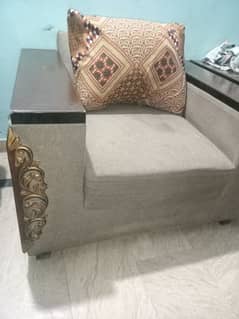 A one condition of sofa and showcase