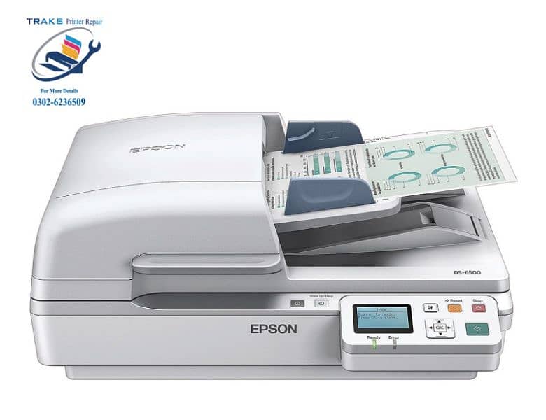 Epson WorkForce DS-6500 Sheet-Fed, Color Document & Image Scanner. 0