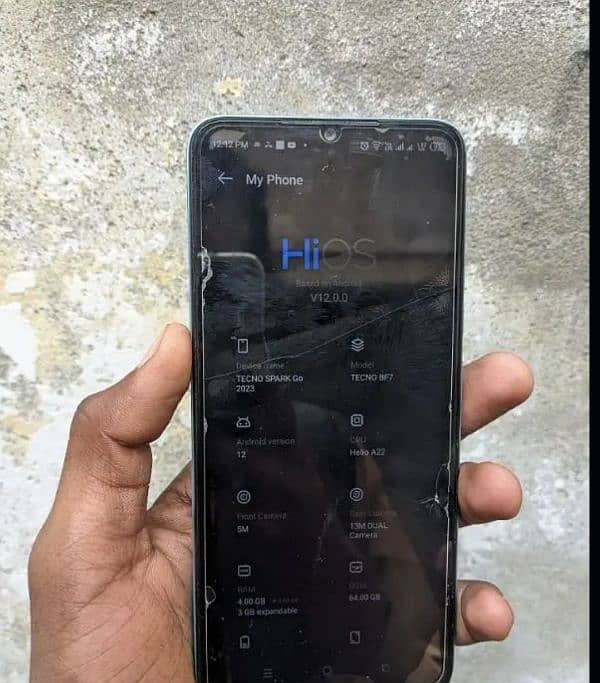 tecno spark go 2023 4+3gb 64gb with box charger 10 by 10 6