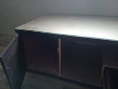 Center Table - wooden with storage compartments