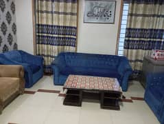 5 seater sofa set and LED Cabnit