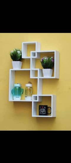 wall decorated shelf