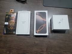 iphone 16 pro max 256gb Box pack & Airpod pro 2nd genration