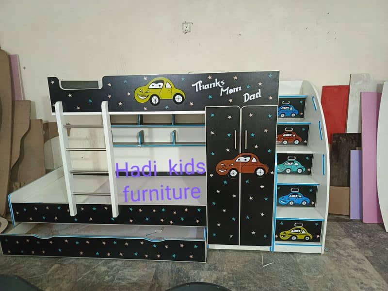 Bunk bed | Kid wooden bunker bed | Baby bed | Double bed | Triple bed 0