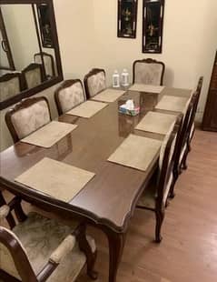 Dining table with 8 chairs