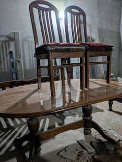 dining table with chairs complete set