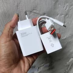 Xiaomi Mi 33watt/w original box plugged charger 03234806676