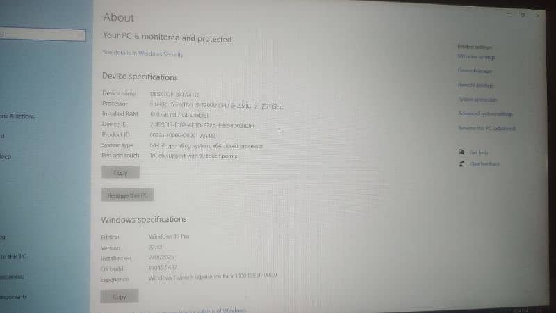 Lenovo Thinkpad t470s with touch screen i5 7th Generation 0