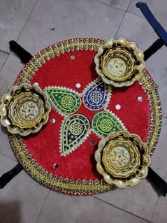 mehndi thaals,decorative glass