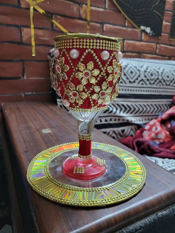 mehndi thaals,decorative glass 2