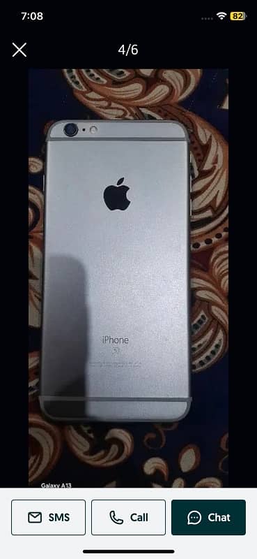 BT approved iPhone 6splus gold  colour urgent sale pta approved 4