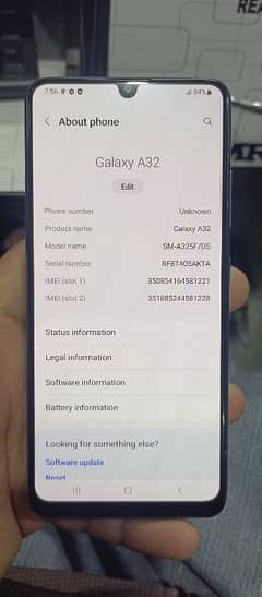 Samsung A32 8GB , 128 GB