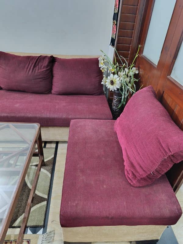 4 seater L shape sofa 6