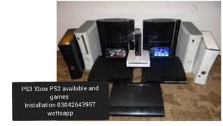 BEST OF GOOD xobox PS3 ps2 available and games installation