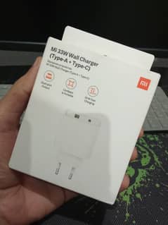 Mi 33W Wall Charger (Type-A + Type-C) 100% Genuine New Mi