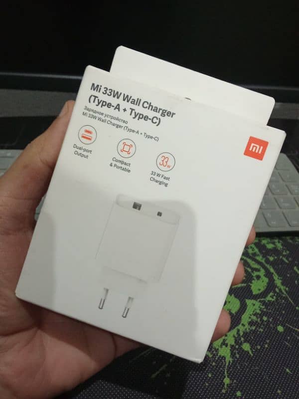 Mi 33W Wall Charger (Type-A + Type-C) 100% Genuine New Mi 0