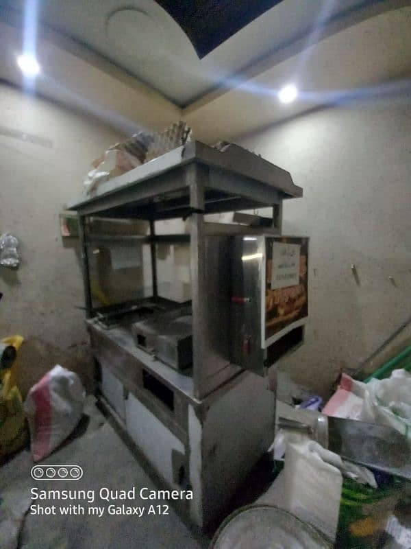 counter for fries, burger and shawarma 2