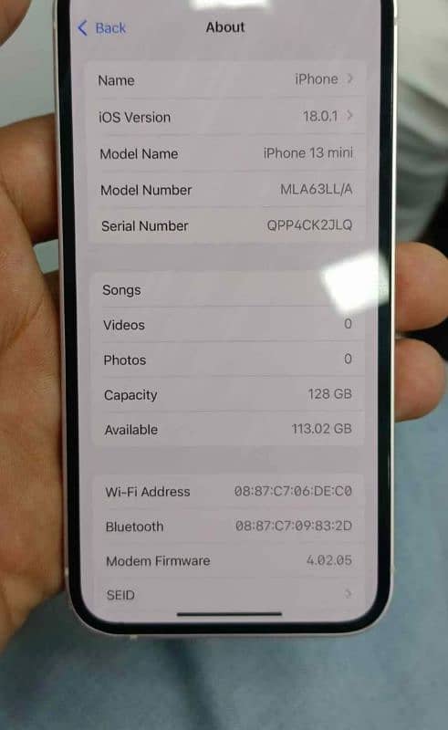 iphone 13 mini (128GB) non pta 1