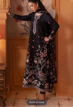 Embroidered  lawn suit