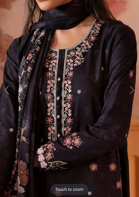 Embroidered  lawn suit 1