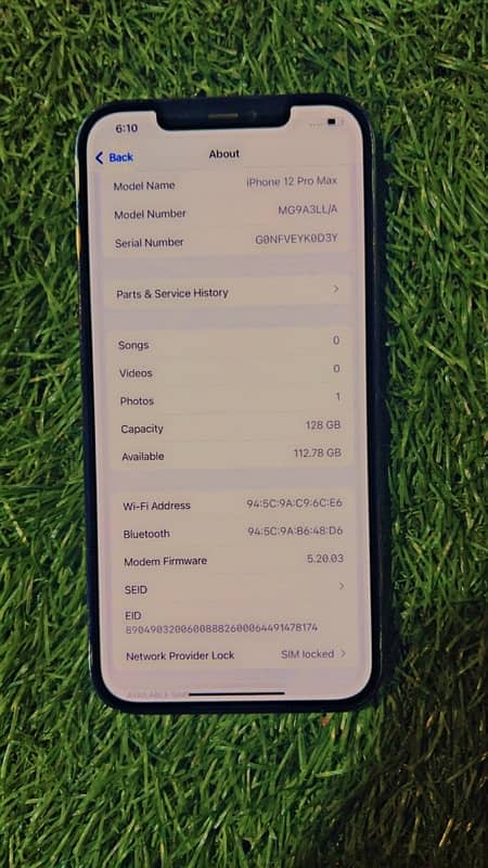 iphone 12 pro max 128gb jv just face id off baki phone total orignal 6