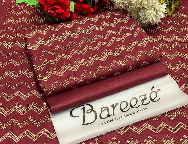 BAREEZE LAWN 2025 OPENING    EMBROIDERY LUXURY COTTON LAWN 4