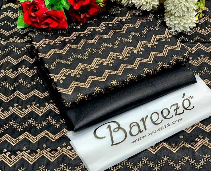 BAREEZE LAWN 2025 OPENING    EMBROIDERY LUXURY COTTON LAWN 5